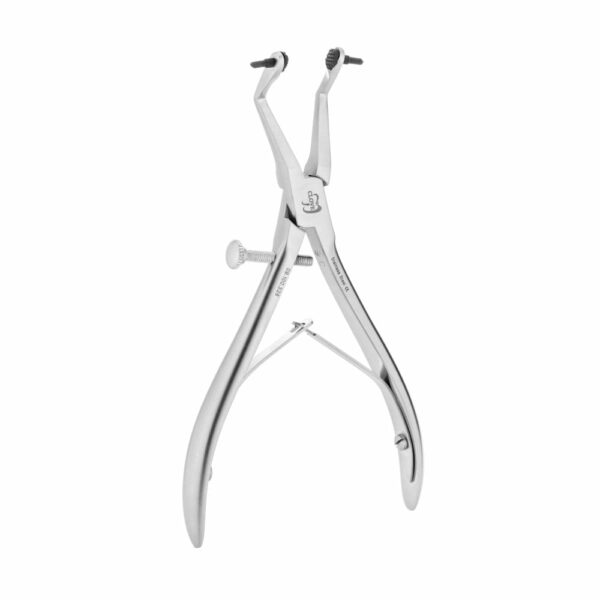 Forceps with rubber tips for opening and removing crowns