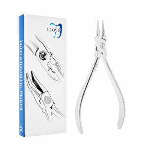 Round dental forceps for bending the wire