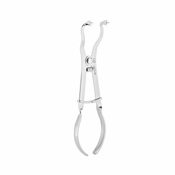 Orthodontic rubber dam forceps