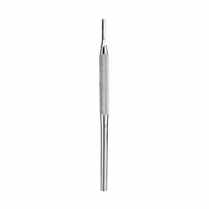 Round straight scalpel handle