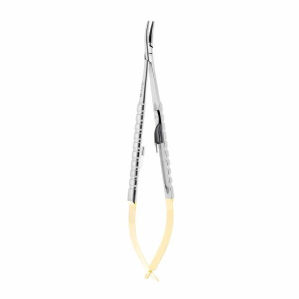 Castroviejo surgical needle holder curved TC